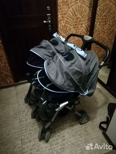 Двухместная детская коляска Jetem, летняя