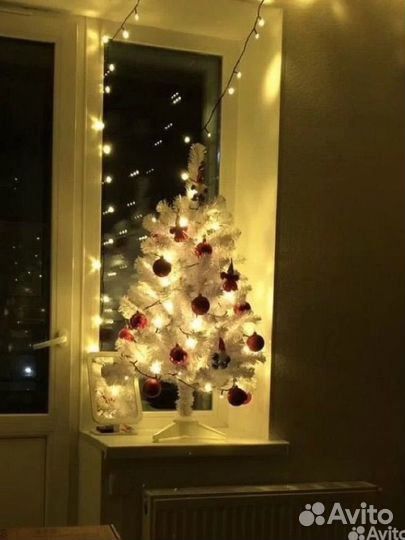 Ель/ёлка искусственная белая 90см