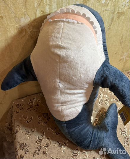 Мягкая игрушка-подушка акула 80 см новая