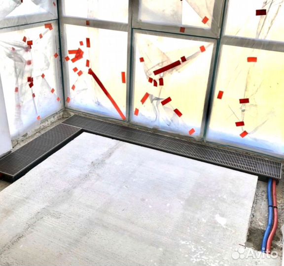 Внутрипольный конвектор отопления