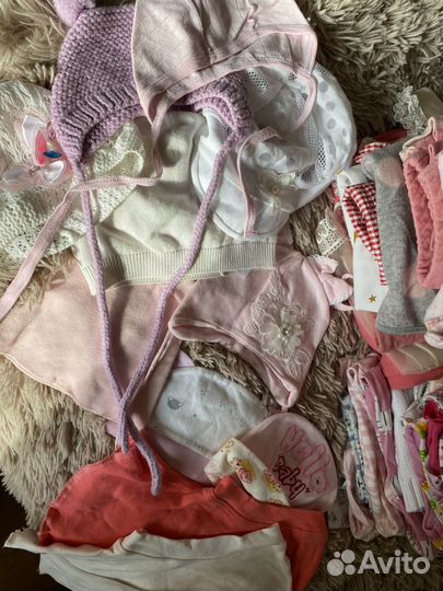 Вещи для девочки от 56 см и до годика