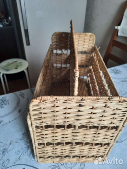 Плетёная газетница и конфетницы