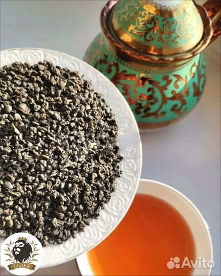 Чай зеленый Ганпаудер кр/лист оптом