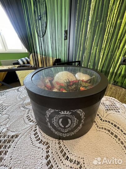 Набор декора и елочных украшений в коробке