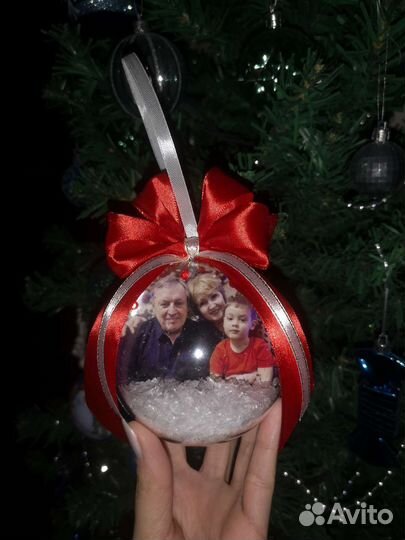 Новогодний шар с фото