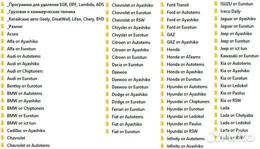 Прошивки для чип тюнинга