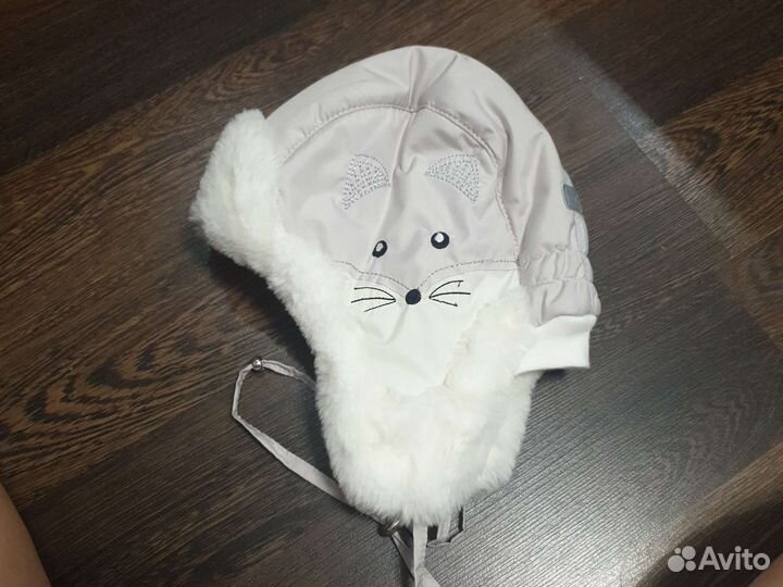 Шапка зимняя для девочки р46-48