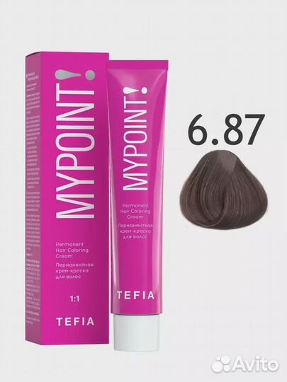 Tefia Mypoint профессиональная краска.6.87 темный