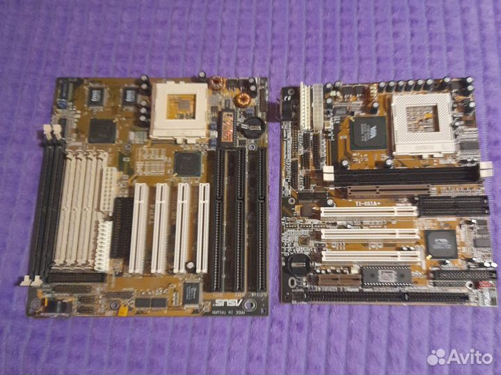 Две материнские платы socket 7 и socket 370