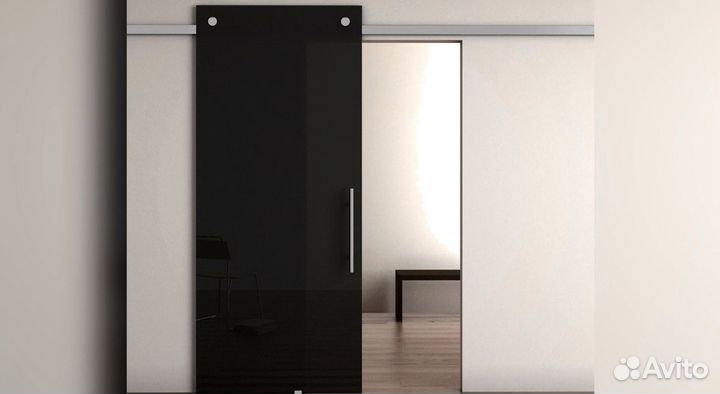 Матовые стеклянные двери