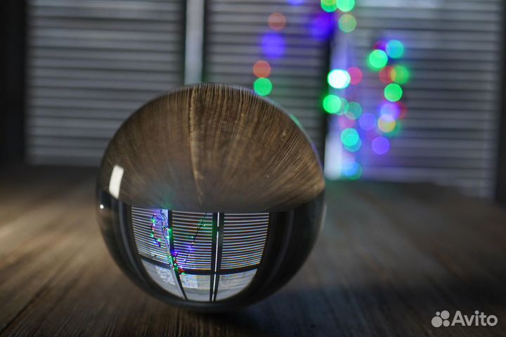 Стеклянный хрустальный шар 80мм lensball