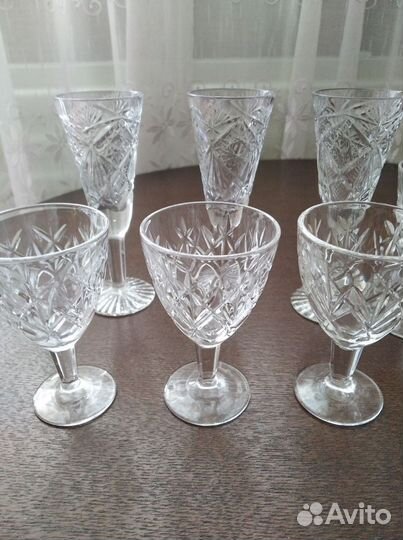 Фужеры. рюмки хрусталь
