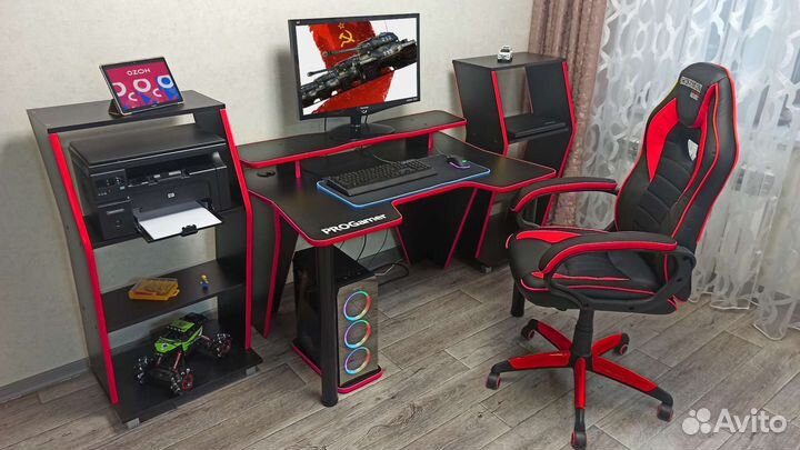 Геймерский стол и игровое кресло комплект