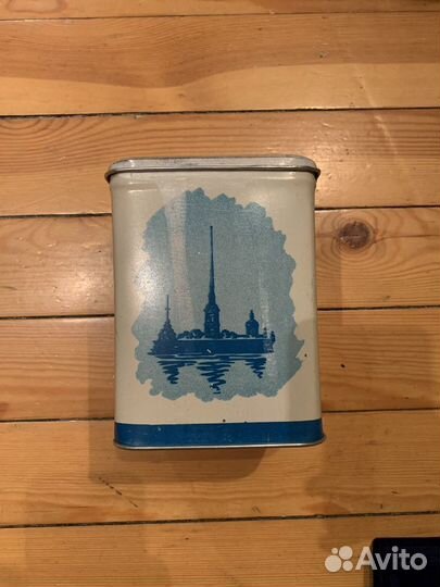 Советская жестяная банка Лапша