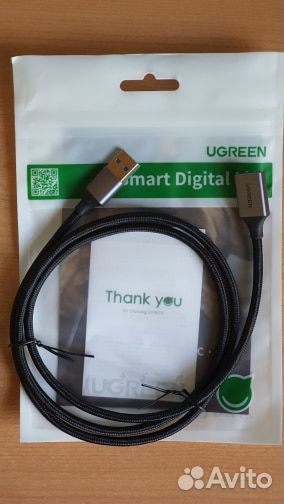 Кабель-удлинитель Ugreen USB 3.0 (1 метр, Новый)