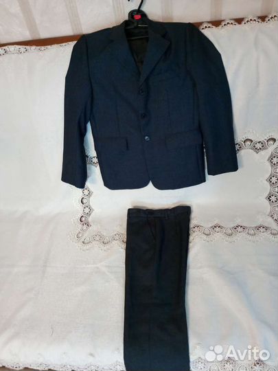 Пиджак школьный + брюки рост 128