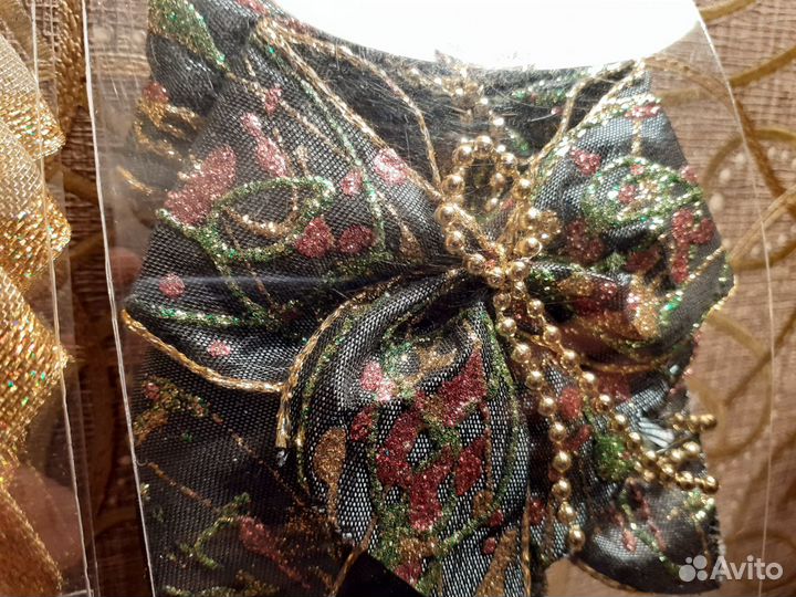 Набор новогодних бантиков. Декор. Ручная работа