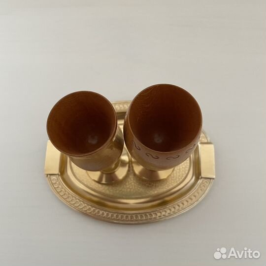 Деревянные рюмки свадебный сувенир