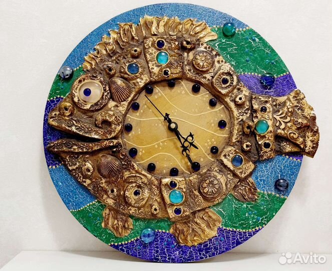 Часы настенные золотая рыба