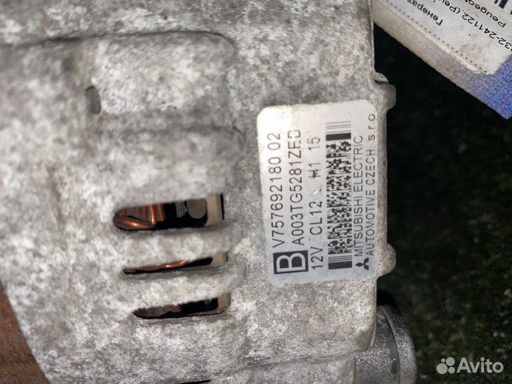 Генератор EP6C Peugeot 207 WK WC V76154848001