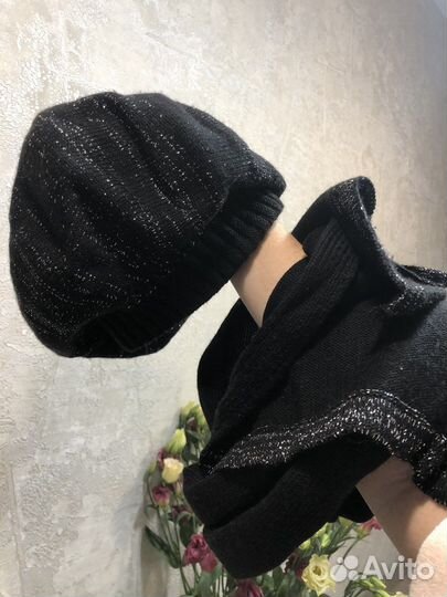 Комплект шапка, шарф