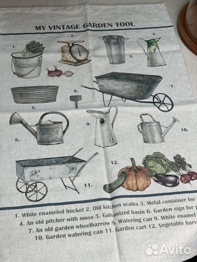 Кухонное льняное полотенце