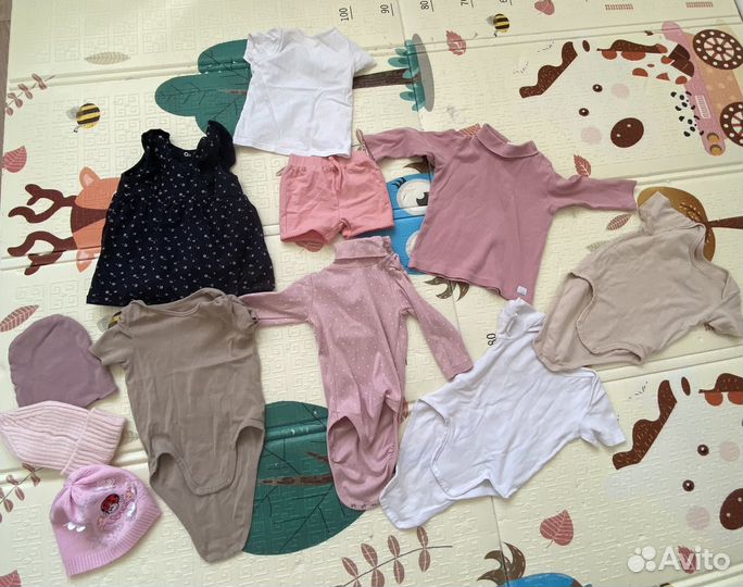 Одежда на девочку 68-80 (пакетом)