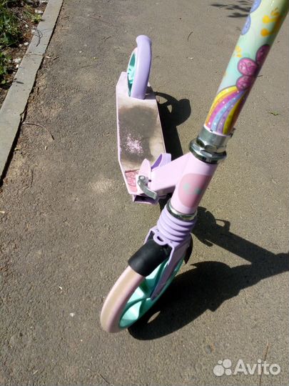 Детский городской самокат для девочки, бесшумный