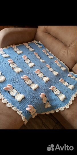 Плед Зайцы детский