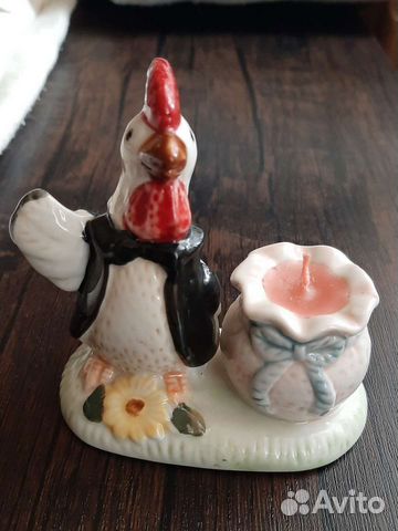 Петушок фарфоровый