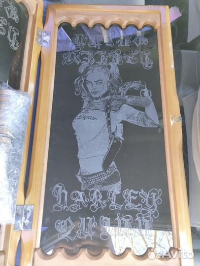 Нарды ручной работы со стеклом