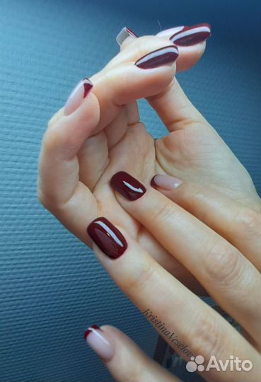 Маникюр наращивание ногтей
