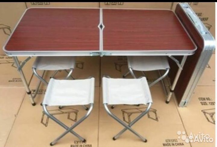 Стол со стульями туристический складной