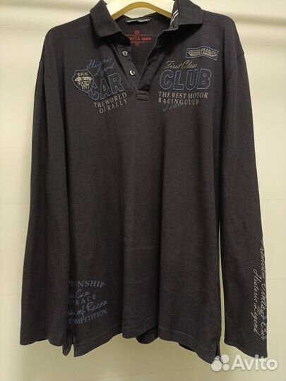 Поло с длинным рукавом