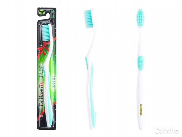 Зубная щетка с нефритом Dr.NanoTo Jade