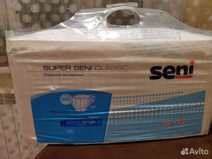 Памперсы для взрослых seni xl 4