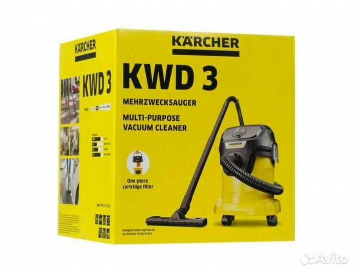 Хозяйственный пылесос Karcher KWD 3 V-15/4/20(Бату