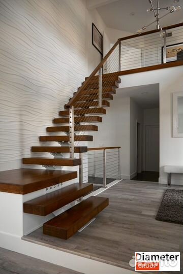 Монтаж безопасной лестницы в дачный дом