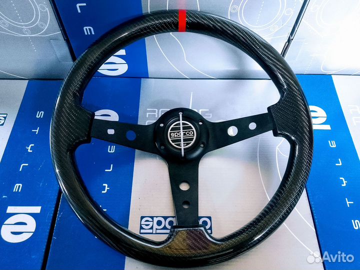 Спортивный руль sparco карбон