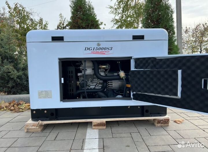 Генератор дизельный 13 кВт g-power трехфазный водя