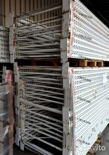 Стеллажи фронтальные металлические для склада Недк