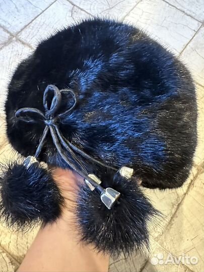 Берет женский норковый