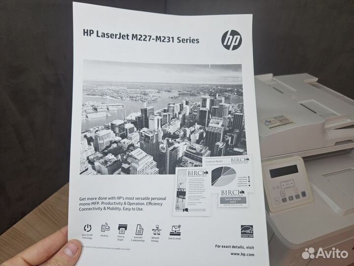 Мфу лазерный принтер ч/б HP LJ M227SDN