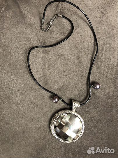 Подвеска с кулоном жемчуг, раковина, новое