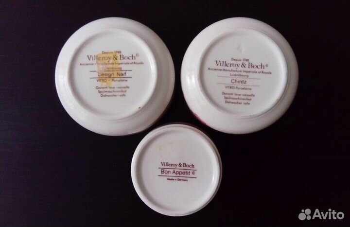 Шкатулки Villeroy&Boch фарфор винтаж