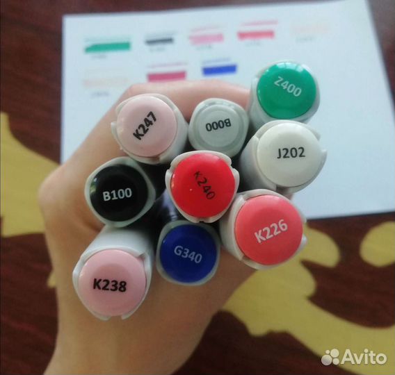 Маркеры, бумага, товары для рисования