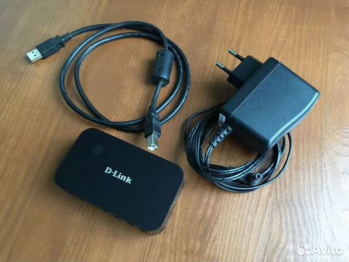 Хабы (USB3.0) - DLink DUB-1340 / Ginzzu GR-384UAB