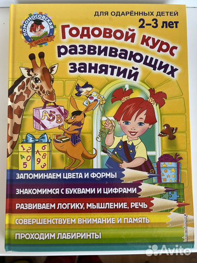 Годовой курс развивающих занятий 2-3 года
