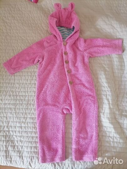 Комбинезон Hanna Andersson розовый мишка