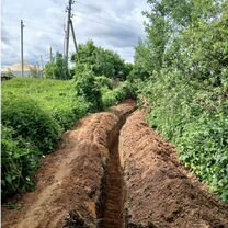 Копка траншей в ручную, Краснознаменск